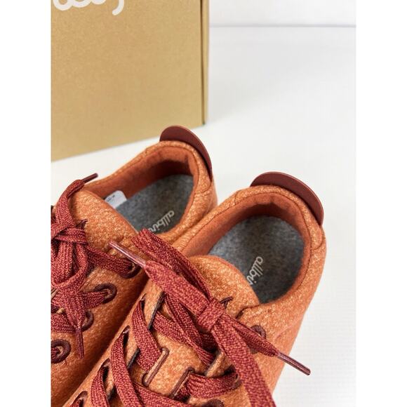 ALLBIRDS WOOL PIPER Diablo Red/Orange SHOES LACE UP SNEAKER Women SIZE 8 New! - Picture 9 of 11